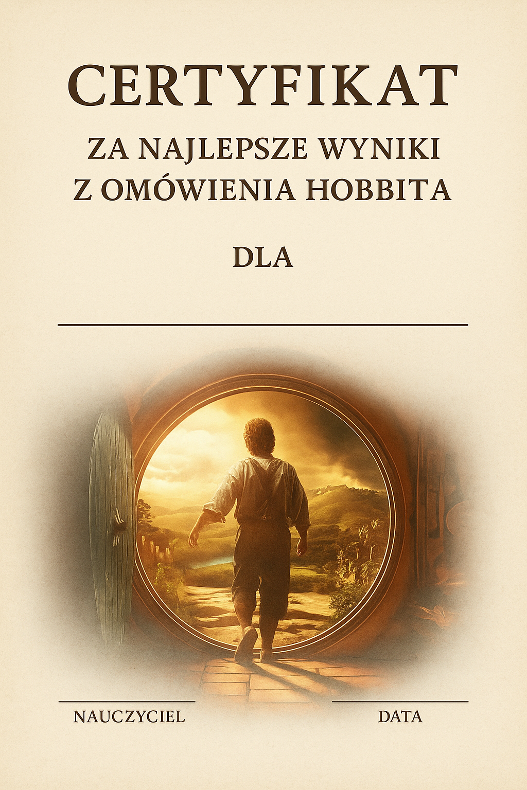 hobbit certyfikat